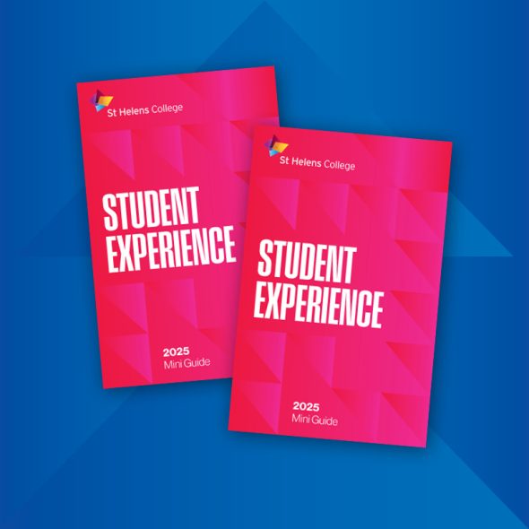 Picture of the front covers of our Student Experience booklet